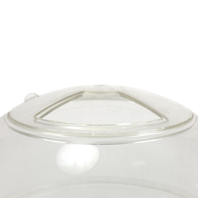 White Vintage 1970s Space Age Mod Plastic Floor Standing Terrarium by Tiera Casa For Sale - Image 8 of 9