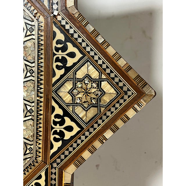 C. 1920s Damascus Mosaic Tilt Top Side Table For Sale In Boston - Image 6 of 8