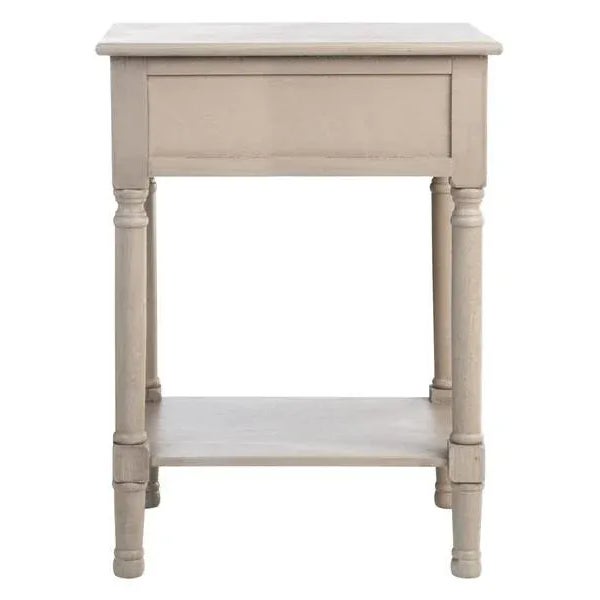 Josie 1 Drawer Accent Table - Greige For Sale - Image 10 of 11