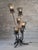 1970s Brutalist Thistle-Shaped 5-Light Floor Lamp in Black Wrought Iron, 1970s For Sale - Image 5 of 16