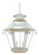 Vintage French Chinoiserie Three-Tier Pagoda-Shaped Metal Chandelier, White, Light Blue, and Gold For Sale