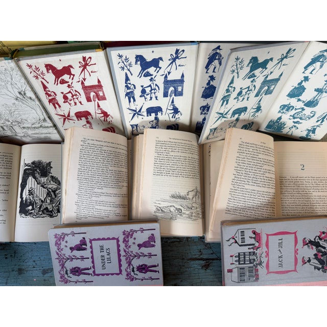 Vintage Rainbow Children's Classic Book Junior Deluxe Editions Bright Library Set - 82 Book Collection For Sale - Image 9 of 12