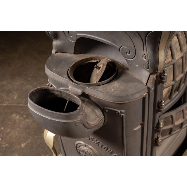 Metal Late 19th C. Cribben & Sexton Sunbeam "Universal" Cast Iron Parlor Stove For Sale - Image 7 of 10
