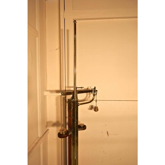 Avery Brass Height & Weight Standing Jockey Scales from Market Rasen Racecourse, 1890s For Sale - Image 6 of 11