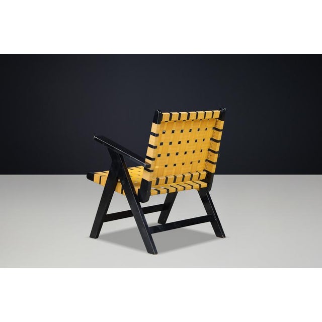 Jens Risom Mid-Century Modern Webbing Lounge Chair by Jens Risom, 1950s For Sale - Image 4 of 15