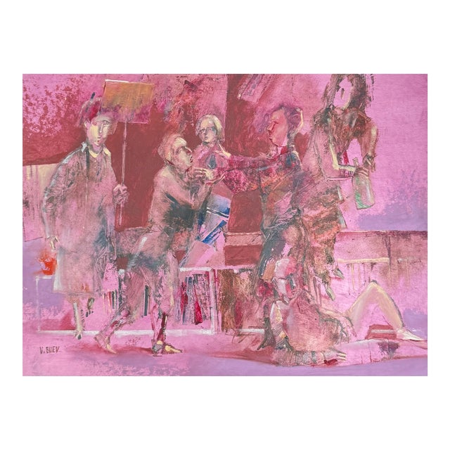"Belonging To" Modern Expressionism Painting For Sale