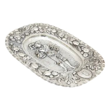 Silver Tray Fruit Bowl For Sale