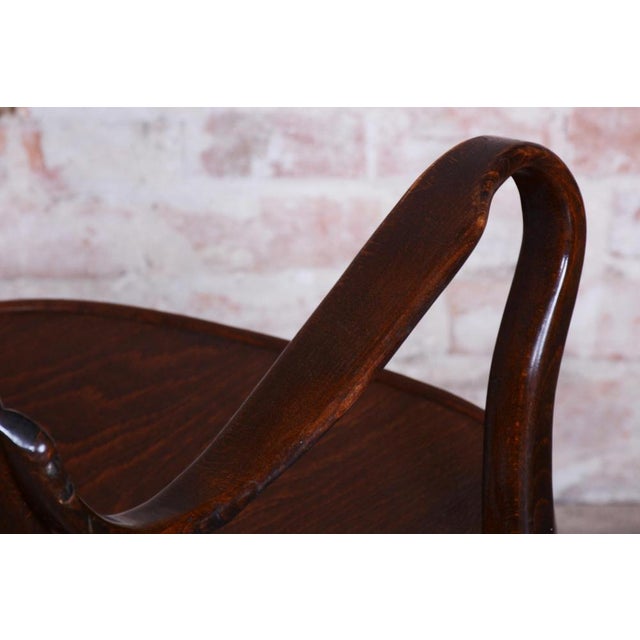 Wood Art Deco Armchair in Beech attributed to Josef Frank for Thonet, Czech, 1930s For Sale - Image 7 of 11