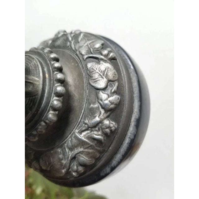 Blue French Napoleon III Blue Opaline Glass Compotiere Table Centerpiece, 1890s For Sale - Image 8 of 11