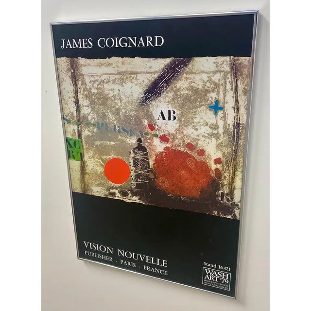 James Coignard 1979 Art Expo Poster Entitled "Vision Nouvelle", Framed 1979 For Sale - Image 4 of 6