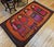 Vintage Mid-Century Tapestry, Handwoven Wool, Folkloric Schoolgirls Design, Crimson & Yellow, 38” X 70” For Sale - Image 11 of 11