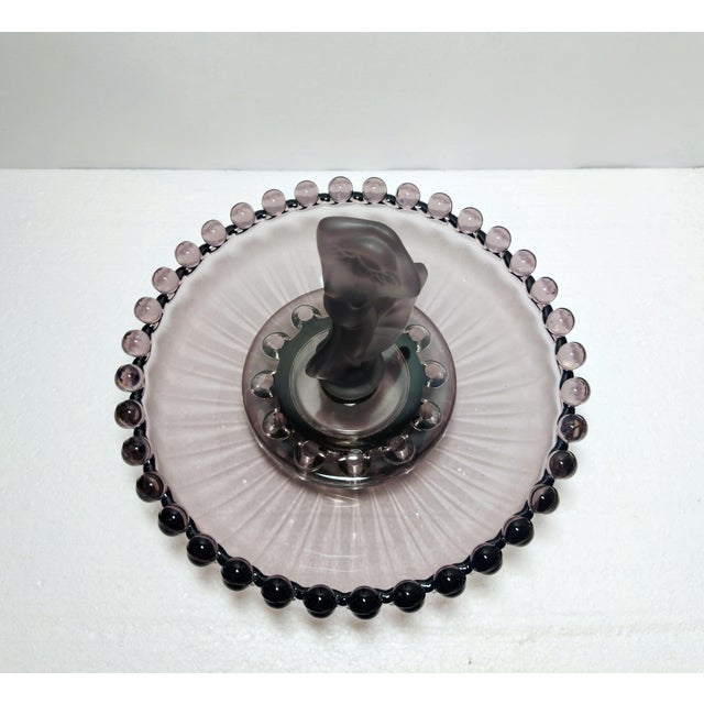 Vintage Art Deco Purple Glass Bowl by Josef Inwald, 1950s For Sale - Image 10 of 15