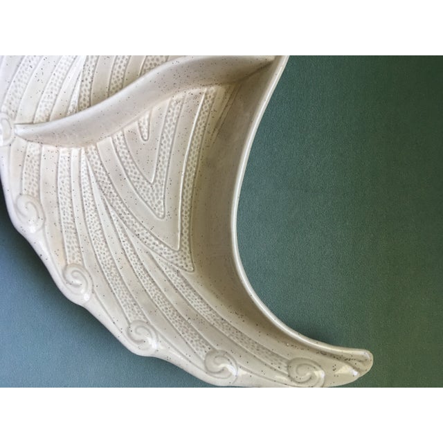 1960s California Pottery Paisley Appetizer Serving Plates - a Pair For Sale - Image 10 of 12