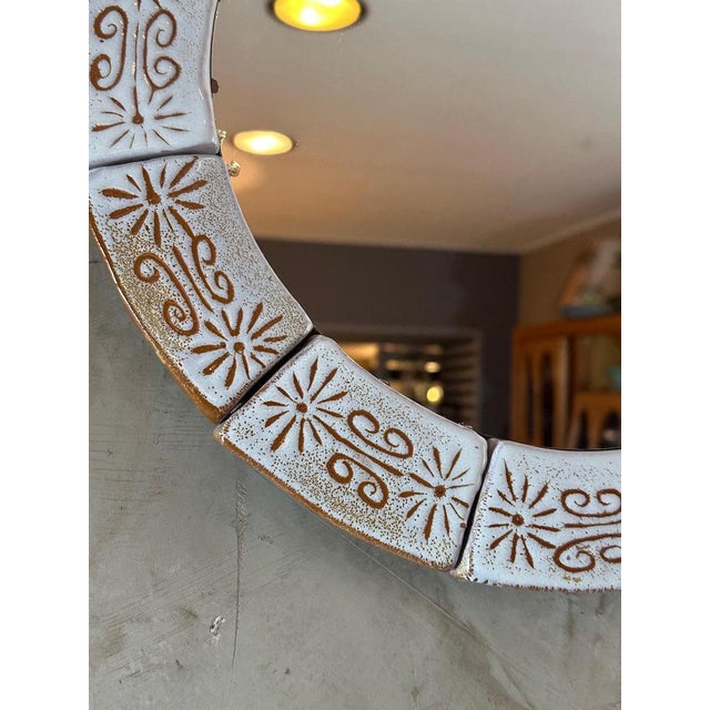 Ceramic Mirror, 1960 For Sale - Image 6 of 7