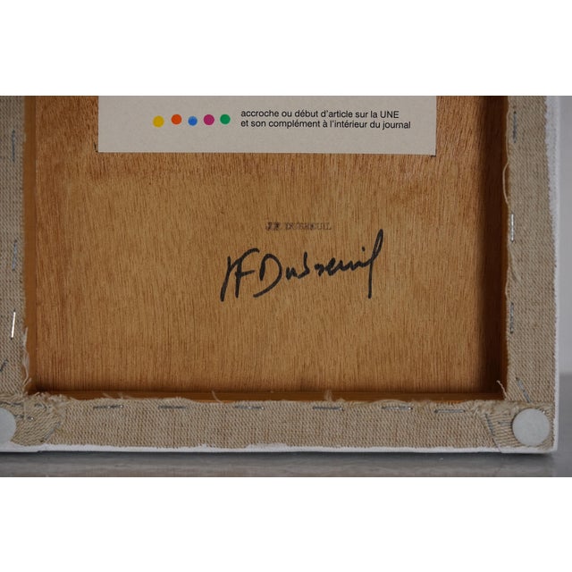 Jean Francois Dubreuil, Compositions, Acrylic Paintings, Set of 2 For Sale - Image 11 of 13