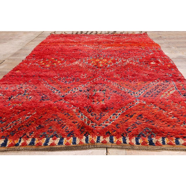 Vintage Beni M'Guild Moroccan Rug, 05'08 X 11'05 For Sale - Image 9 of 10