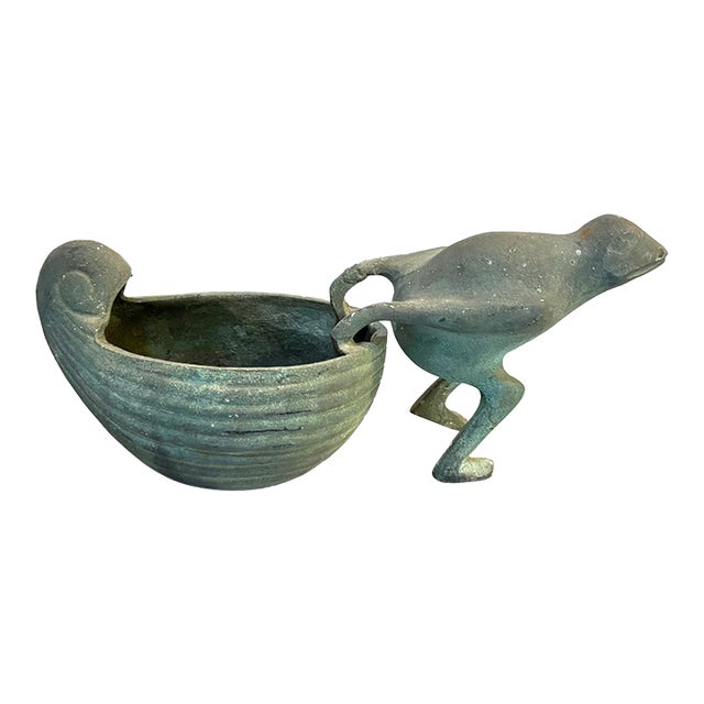 Copper Frog/Snail Planter For Sale