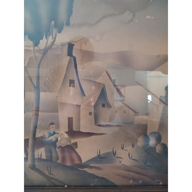 Gray Capture the Charm of the 1940s With This Benjamin Jorj Harris Original. For Sale - Image 8 of 9