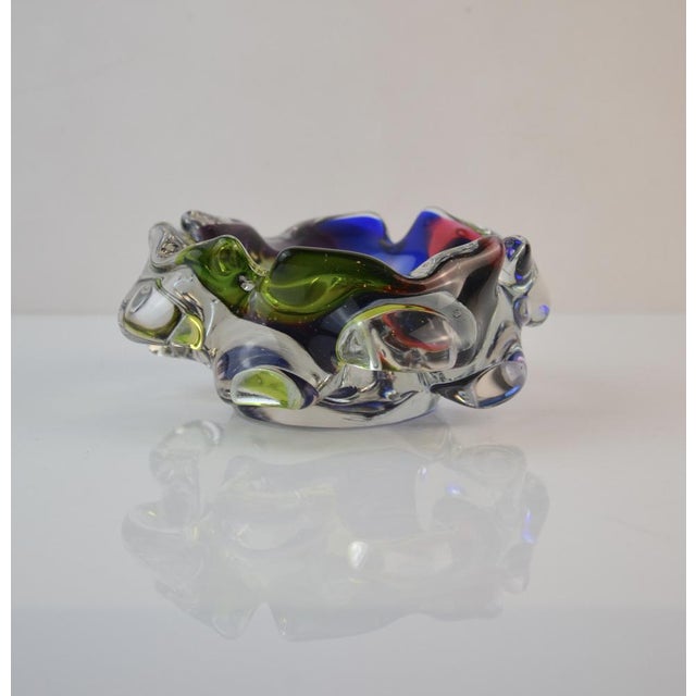 Murano Sommerso Art Glass Ashtray, Italy, 1960s For Sale - Image 6 of 13