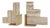 Matthew Izzo Home Steps Natural Travertine and Brass Stair Bookends - Pair For Sale