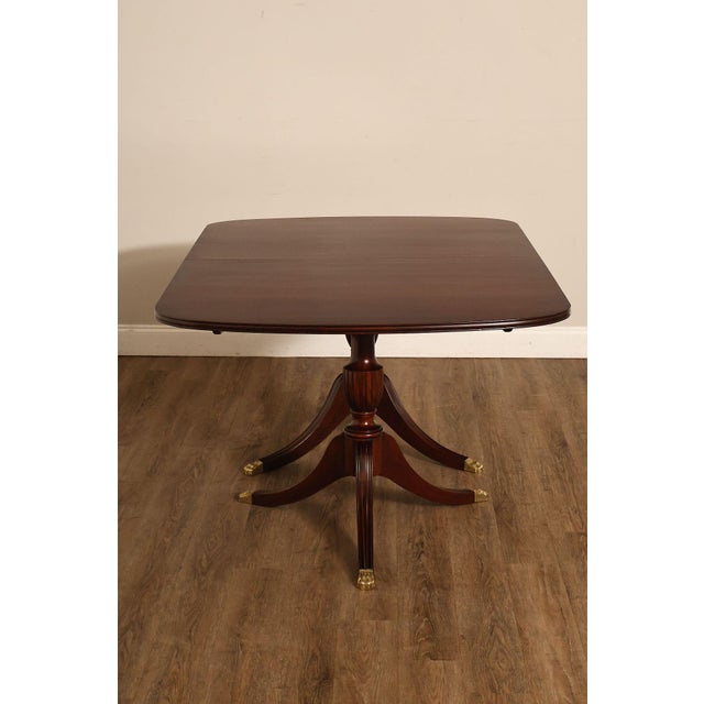 Henkel Harris Double Pedestal Mahogany Dining Table For Sale - Image 15 of 18