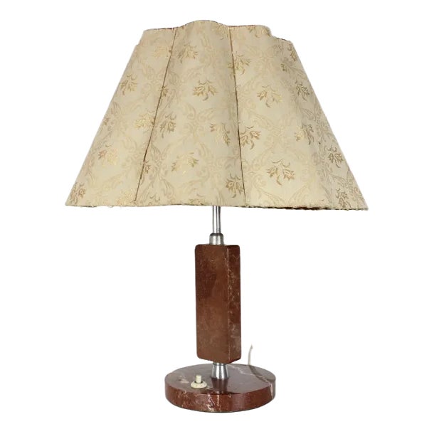 Mid-Century Stone Praha Table Lamp, 1950s For Sale