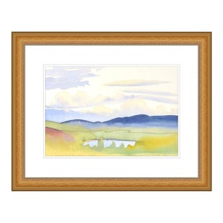 Late 20th Century Pond and Mount Megunticook, Susan Headley Van Campen For Sale