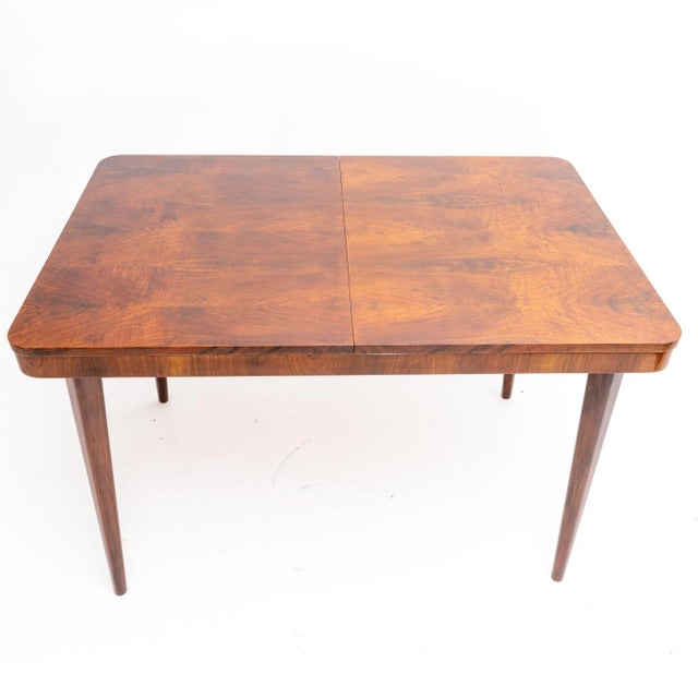 Wood Extendable Dining Table by Jindrich Halabala for Up Zavody, Czechoslovakia, 1950s For Sale - Image 7 of 10