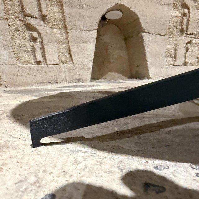 Tan Mid Century Modern Tripod Side Tables Goatskin French Inspired For Sale - Image 8 of 10