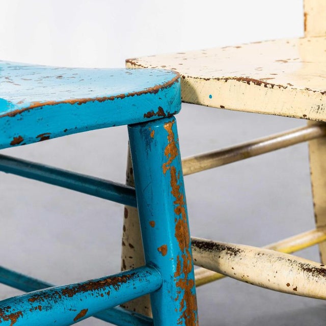 1950s Vintage Children's Chairs, 1950s, Set of 4 For Sale - Image 5 of 8