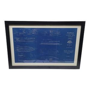 Boat Blueprint of the "Elcarujo" from Motor Boating Publications