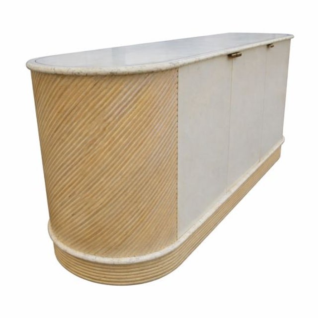 Casa Bique Neoclassical Credenza With Marble Top, 1988–91 For Sale In Raleigh - Image 6 of 9