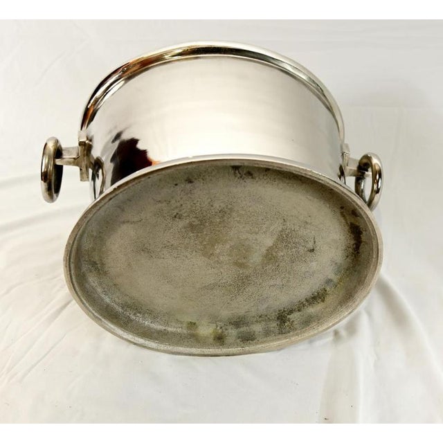 Gold French Silver Plated Champagne Cooler For Sale - Image 8 of 9