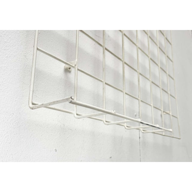Mid-Century Modern German Minimalist White String Coat Rack, 1960s For Sale - Image 4 of 18