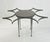 Gray Architectural Glass Dining Table With Sculptural Metal Base, Usa, 1970s For Sale - Image 8 of 18
