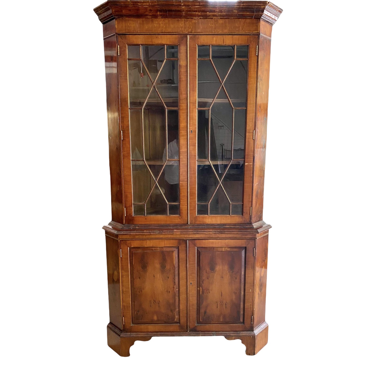 Antique corner china cabinet cheap