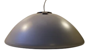 Large White Flying Saucer Pendant Lamp by Bjarne Bo for Fog & Morup, 1970s