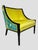 1960s Mid-Century Ebonized Faux Bamboo & Chartreuse Velvet Lounge Hip Rest Chairs- Set of 2 For Sale In Greensboro - Image 6 of 13