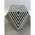 Art Deco Style Sculptural Resin Black and White Side or End Table This striking sculptural side table embodies the bold...