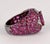 2000 - 2009 11 Carat Oval Cut Burma Pink Ruby & Diamond Cluster Dome Ring, Size 7 For Sale - Image 5 of 7