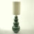 Ceramic Large Seagreen Ceramic Floor Lamps attributed to Kaiser Leuchten, 1980s, Set of 2 For Sale - Image 7 of 11