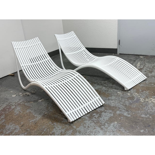 Modern Eugeni Quitllet Outdoor Vondom Ibiza Sun Loungers, Pair For Sale - Image 3 of 12