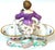 Meissen Rococo Figural Sweetmeat Dish Seated Maiden with Twin Floral Baskets For Sale - Image 11 of 13