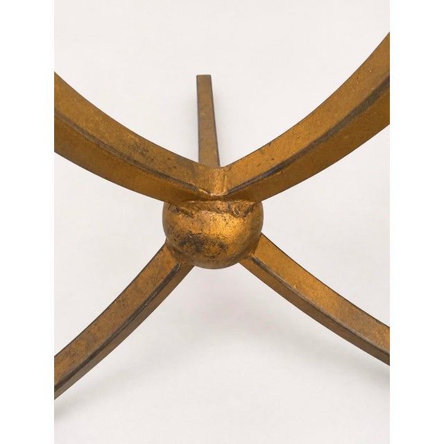 2000 - 2009 Pair of Niermann Weeks Montaigne Floor Lamps in Distressed Gold Leaf For Sale - Image 5 of 6