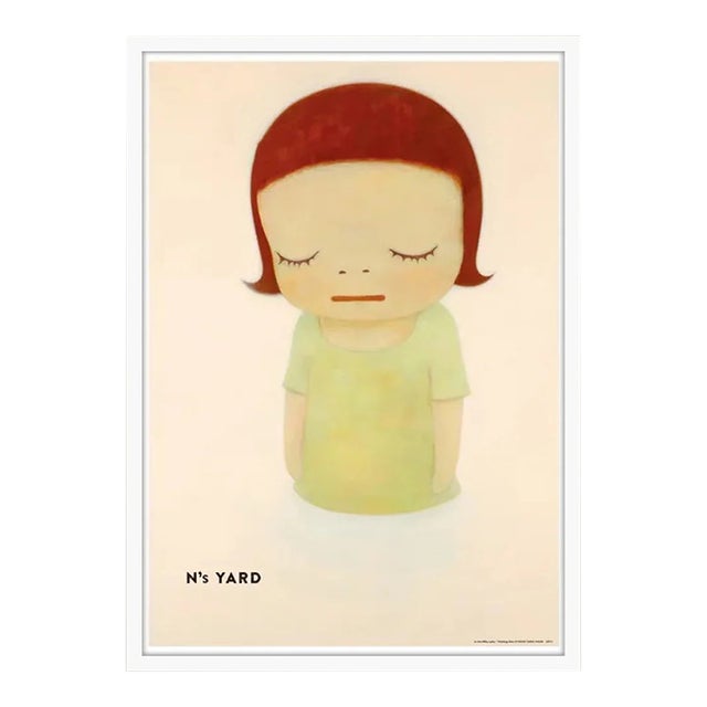 Yoshitomo Nara, in the Milky Lake Thinking One, 2021 - White Frame For Sale