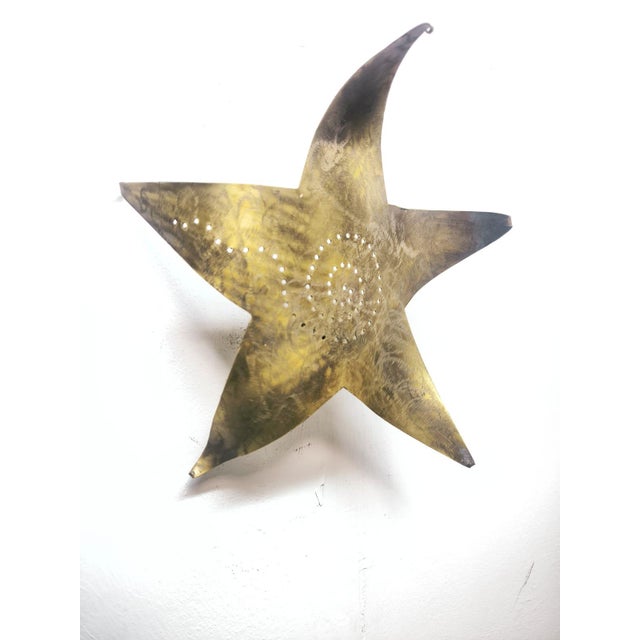 Star Wall Light in Brass, 1960s For Sale - Image 4 of 13
