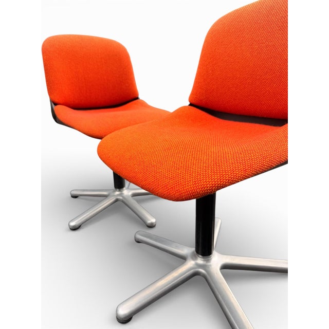 Orange Mid-Century Modern Space Age Chairs from Wilkhahn, 1970s, Set of 4 For Sale - Image 8 of 14