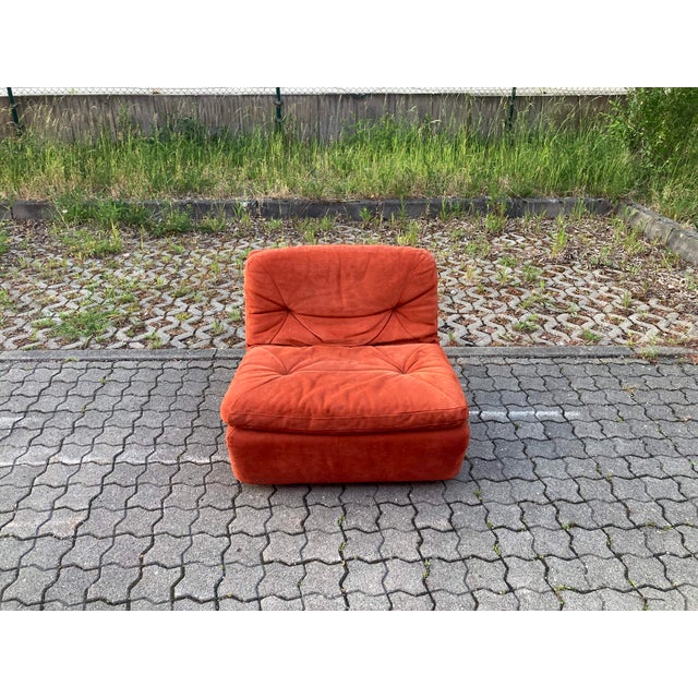 Vintage Velour Modular Sofa, 1970s, Set of 3 For Sale - Image 18 of 18