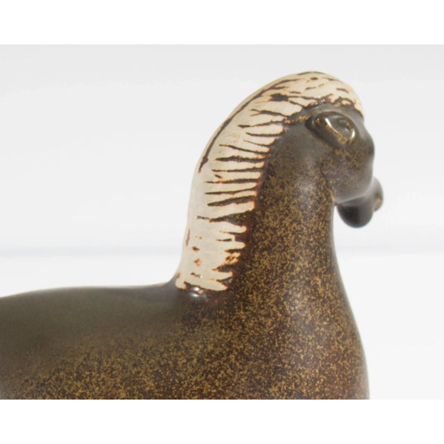 Stig Lindberg Gustavsberg Brown Ceramic Horse For Sale In Indianapolis - Image 6 of 10