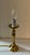 English Vintage Brass Candlestick Table Lamp For Sale - Image 3 of 6